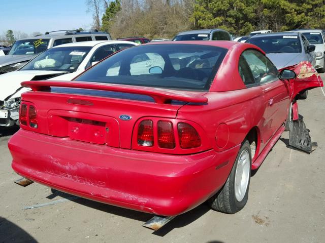 1FAFP4043WF108222 - 1998 FORD MUSTANG RED photo 4