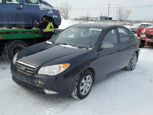 KMHDU45DX9U646947 - 2009 HYUNDAI ELANTRA GL BLACK photo 2