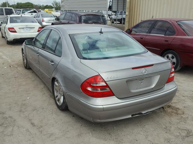 WDBUF70J83A177717 - 2003 MERCEDES-BENZ E 500 GRAY photo 3