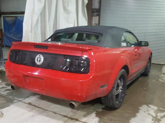 1ZVFT84N275348866 - 2007 FORD MUSTANG RED photo 4