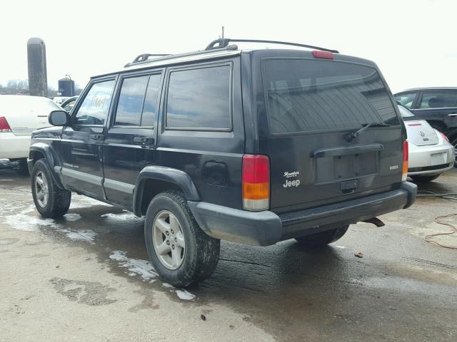 1J4FT48S11L523245 - 2001 JEEP CHEROKEE S BLACK photo 3