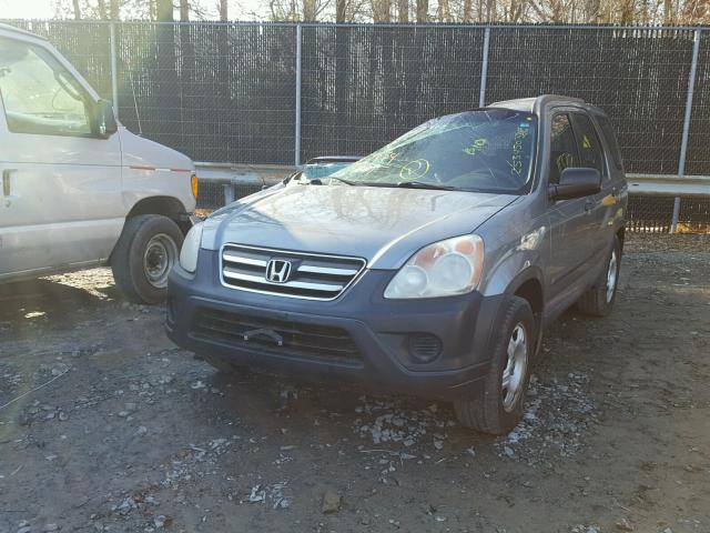 SHSRD68575U305057 - 2005 HONDA CR-V LX BLUE photo 2