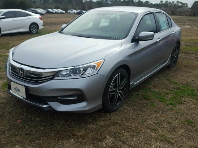 1HGCR2F16HA231765 - 2017 HONDA ACCORD SPO GRAY photo 2