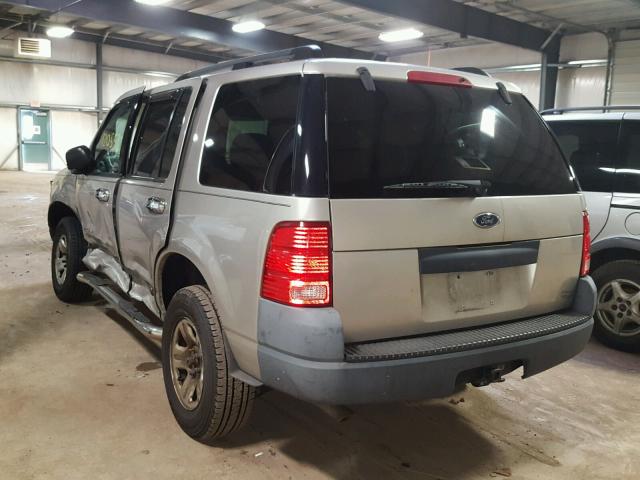 1FMDU62K94UA16666 - 2004 FORD EXPLORER X SILVER photo 3