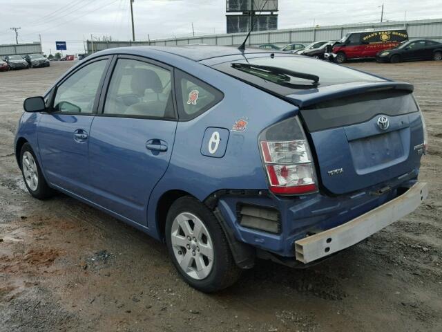 JTDKB20U557053728 - 2005 TOYOTA PRIUS BLUE photo 3