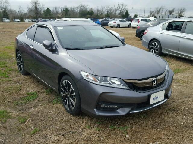 1HGCT1B82HA009559 - 2017 HONDA ACCORD EXL GRAY photo 1