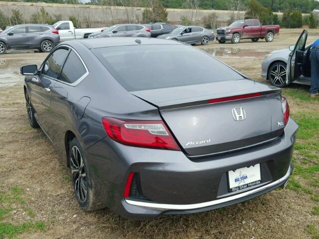 1HGCT1B82HA009559 - 2017 HONDA ACCORD EXL GRAY photo 3