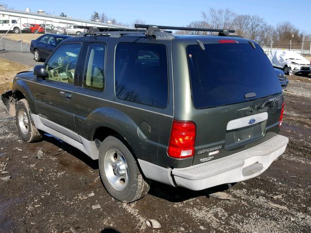 1FMYU70E72UB90463 - 2002 FORD EXPLORER S GREEN photo 3