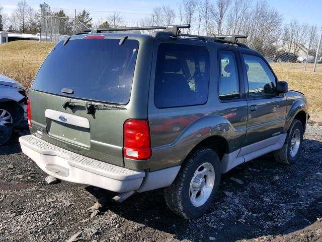 1FMYU70E72UB90463 - 2002 FORD EXPLORER S GREEN photo 4