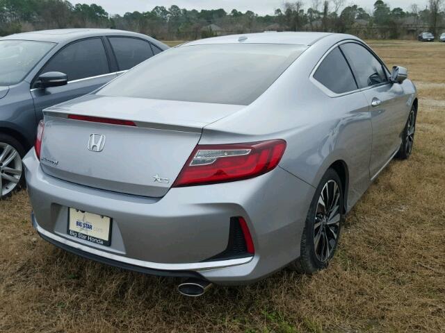 1HGCT1B83HA000210 - 2017 HONDA ACCORD EXL SILVER photo 4