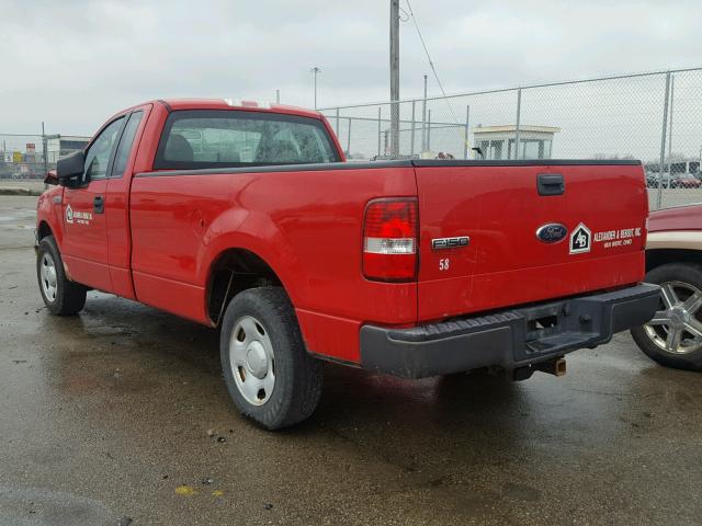 1FTRF12W68KD88140 - 2008 FORD F150 RED photo 3