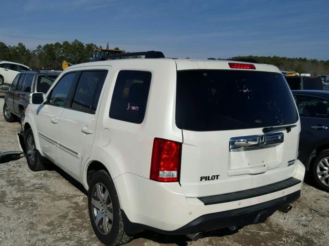 5FNYF4H92CB034667 - 2012 HONDA PILOT TOUR WHITE photo 3