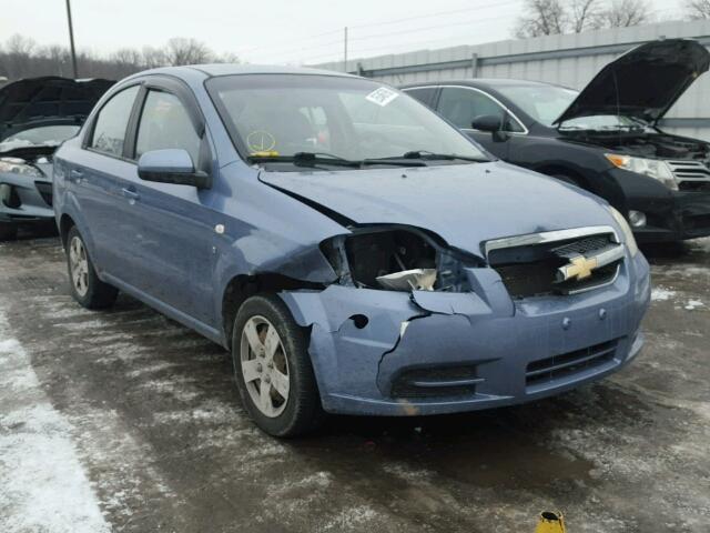 KL1TD56677B168203 - 2007 CHEVROLET AVEO BASE BLUE photo 1