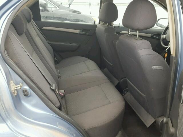 KL1TD56677B168203 - 2007 CHEVROLET AVEO BASE Niebieski zdjęcie 6