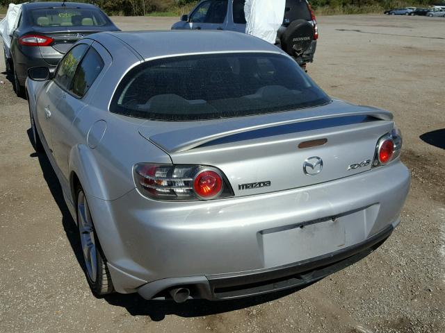 JM1FE17N240118673 - 2004 MAZDA RX8 SILVER photo 3