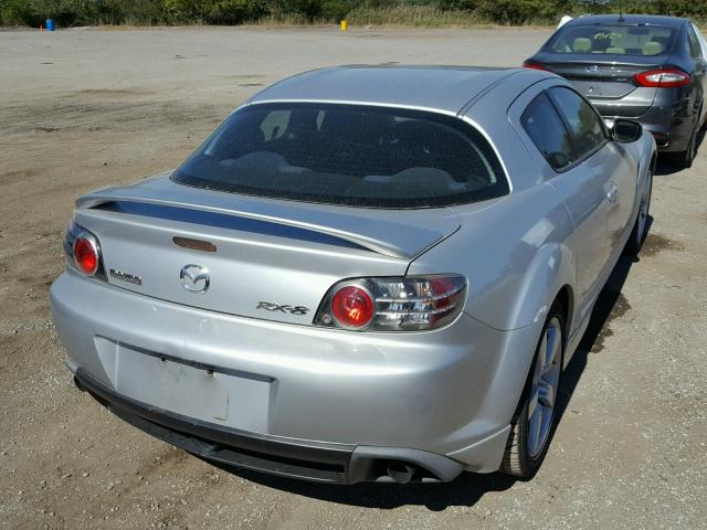 JM1FE17N240118673 - 2004 MAZDA RX8 SILVER photo 4