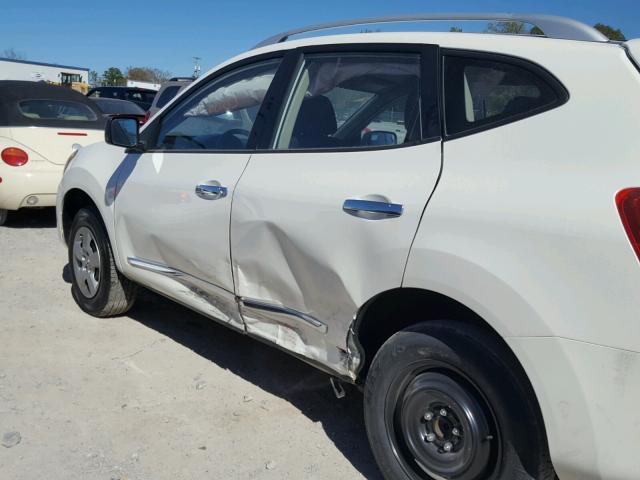 JN8AS5MT6EW615709 - 2014 NISSAN ROGUE SELE WHITE photo 9