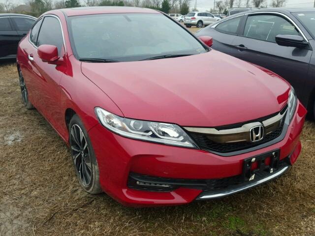 1HGCT1B80GA007419 - 2016 HONDA ACCORD EXL RED photo 1