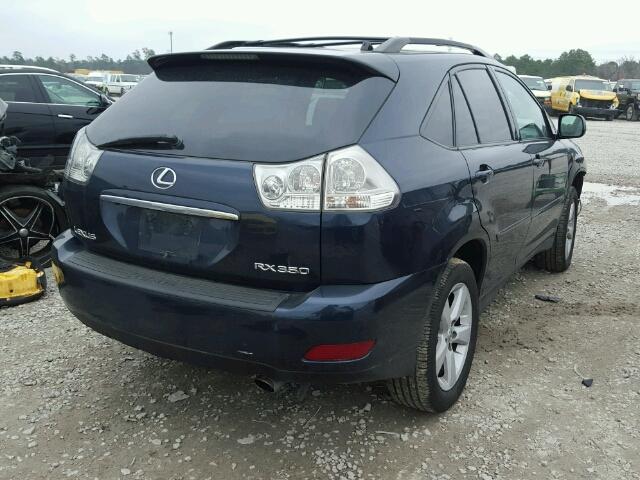 2T2HK31U77C009791 - 2007 LEXUS RX 350 BLUE photo 4