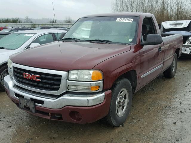 1GTEC14V33Z321538 - 2003 GMC NEW SIERRA MAROON photo 2