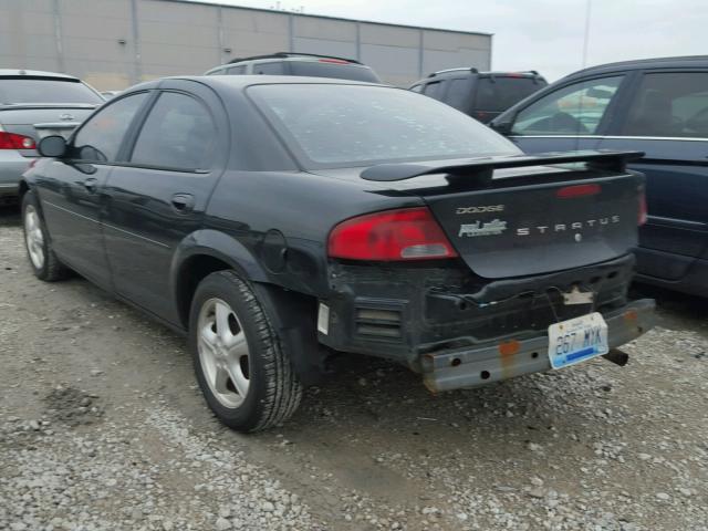 1B3EL46R85N508626 - 2005 DODGE STRATUS SX BLACK photo 3