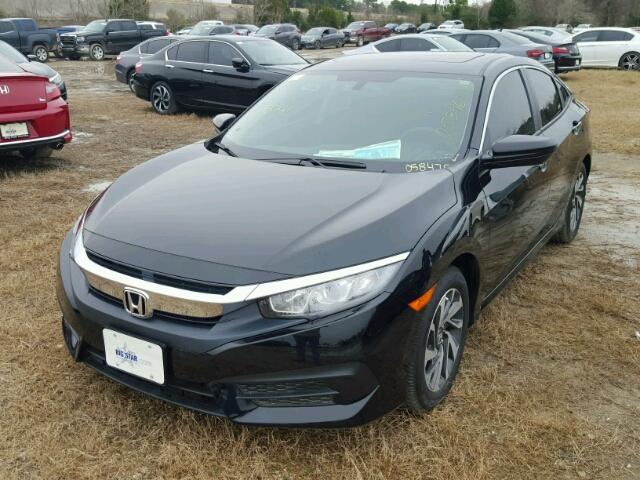 19XFC2F75HE058478 - 2017 HONDA CIVIC EX შავი ფოტო 2