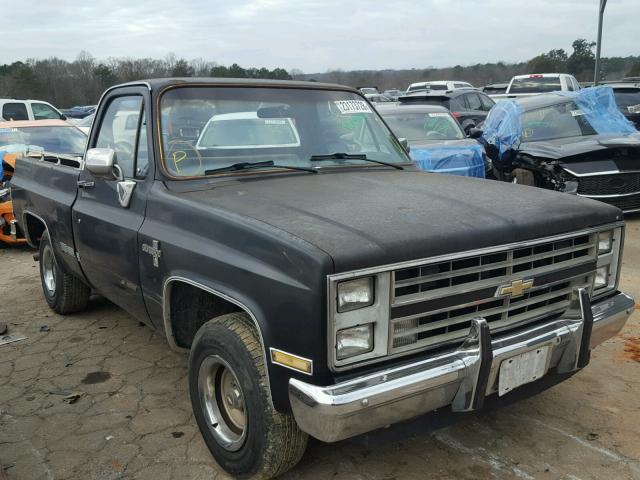 1GCDC14H2GF380531 - 1986 CHEVROLET C10 BLACK photo 1