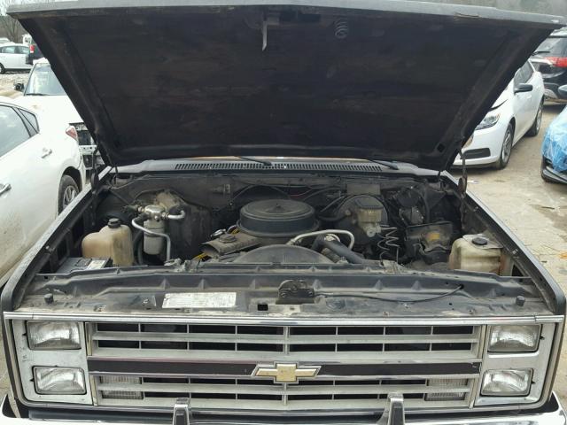 1GCDC14H2GF380531 - 1986 CHEVROLET C10 BLACK photo 7