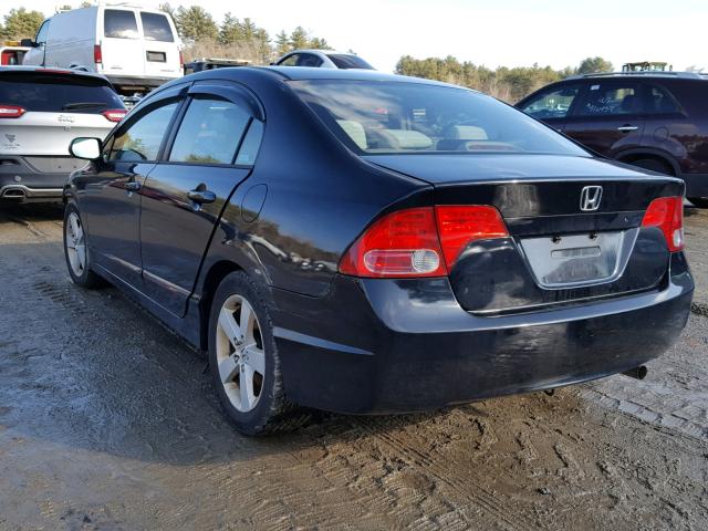 1HGFA16876L009085 - 2006 HONDA CIVIC EX შავი ფოტო 3