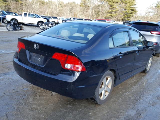 1HGFA16876L009085 - 2006 HONDA CIVIC EX შავი ფოტო 4