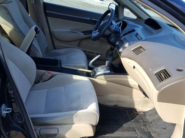 1HGFA16876L009085 - 2006 HONDA CIVIC EX შავი ფოტო 5