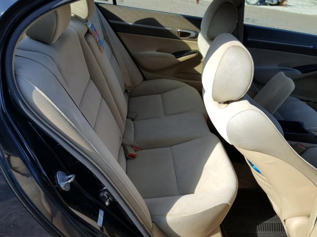1HGFA16876L009085 - 2006 HONDA CIVIC EX შავი ფოტო 6