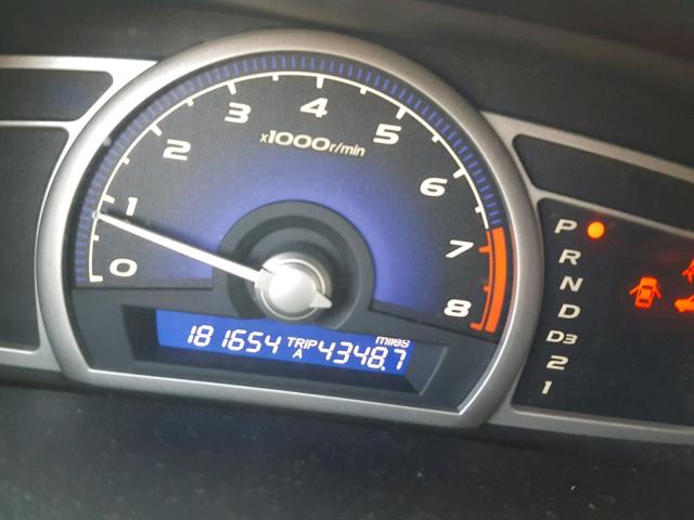 1HGFA16876L009085 - 2006 HONDA CIVIC EX შავი ფოტო 8