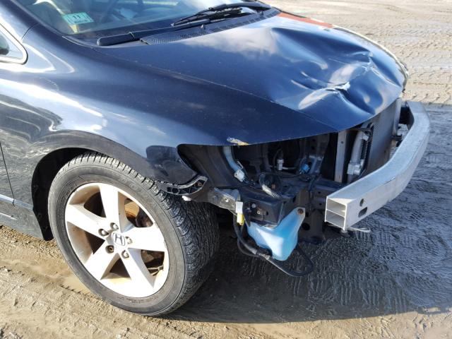 1HGFA16876L009085 - 2006 HONDA CIVIC EX შავი ფოტო 9