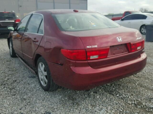 1HGCM66585A010527 - 2005 HONDA ACCORD EX MAROON photo 3