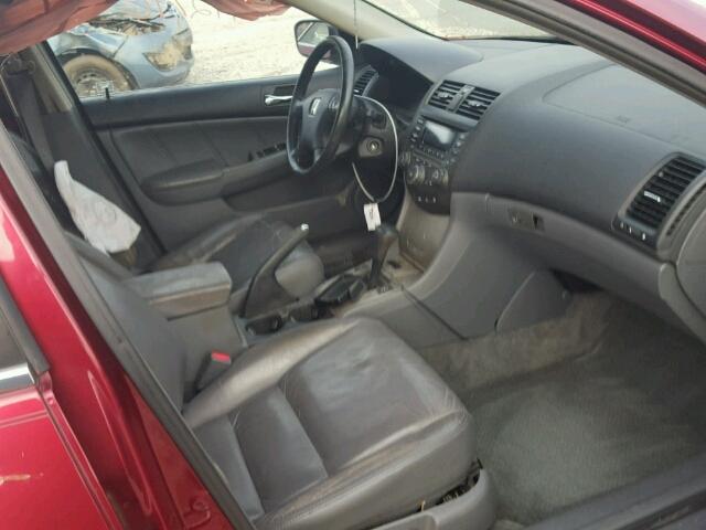 1HGCM66585A010527 - 2005 HONDA ACCORD EX MAROON photo 5