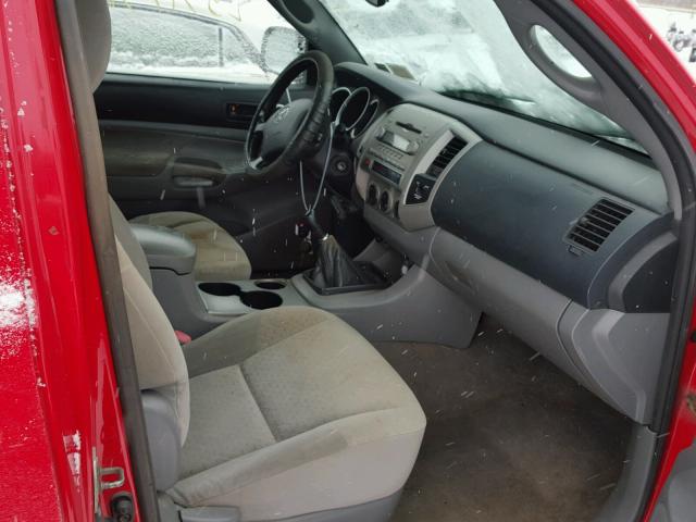 5TEUU42N26Z277778 - 2006 TOYOTA TACOMA ACC RED photo 5