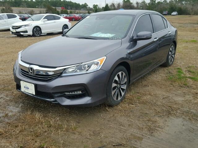 JHMCR6F53HC016632 - 2017 HONDA ACCORD HYB GRAY photo 2