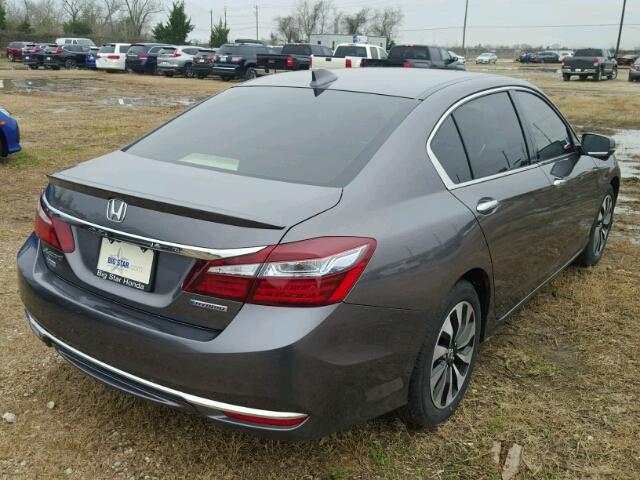 JHMCR6F53HC016632 - 2017 HONDA ACCORD HYB GRAY photo 4