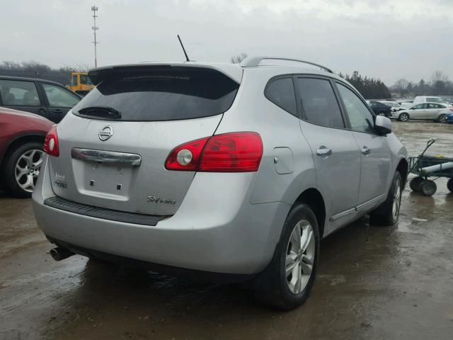 JN8AS5MV4CW418990 - 2012 NISSAN ROGUE S SILVER photo 4