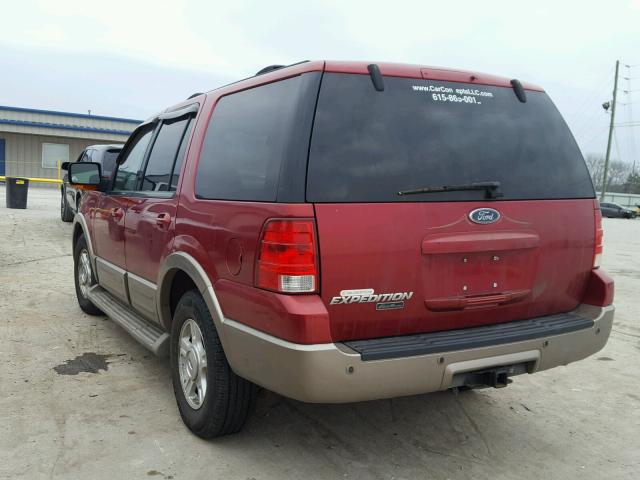 1FMRU17W24LB31605 - 2004 FORD EXPEDITION MAROON photo 3