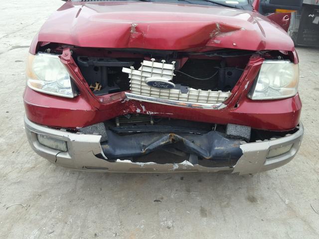 1FMRU17W24LB31605 - 2004 FORD EXPEDITION MAROON photo 7