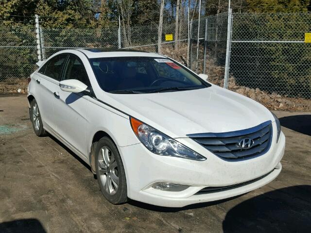 5NPEC4AC8DH664309 - 2013 HYUNDAI SONATA SE WHITE photo 1