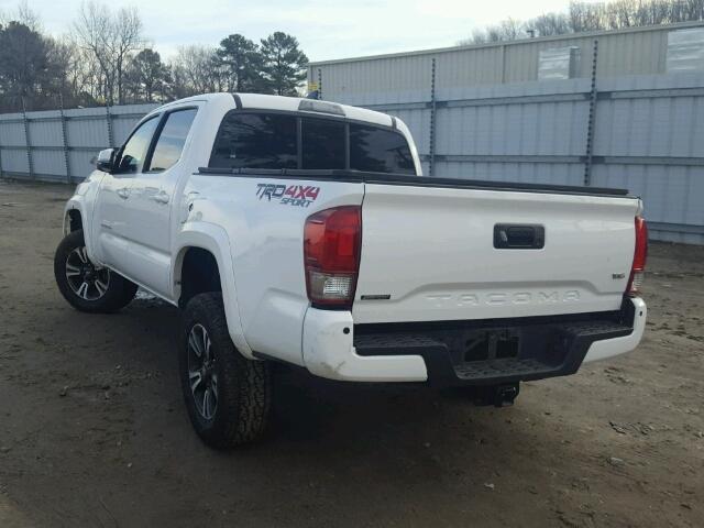 3TMCZ5AN9GM005229 - 2016 TOYOTA TACOMA DOU WHITE photo 3