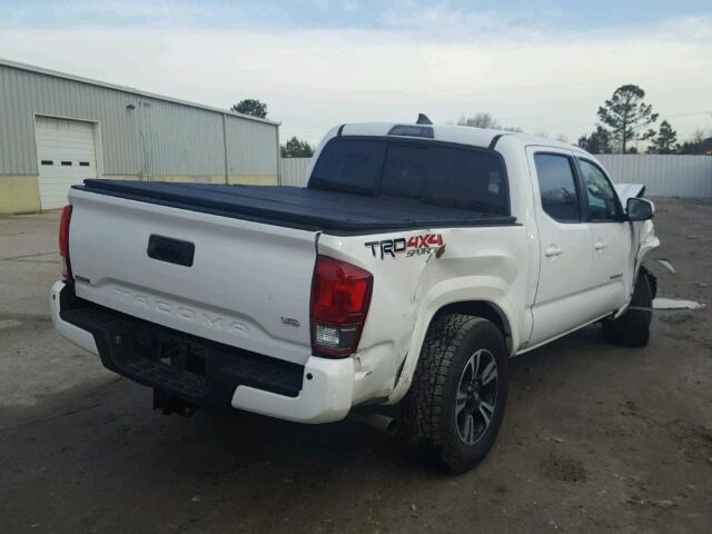 3TMCZ5AN9GM005229 - 2016 TOYOTA TACOMA DOU WHITE photo 4