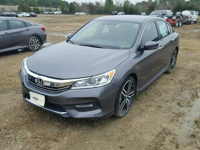 1HGCR2F58HA209060 - 2017 HONDA ACCORD SPO GRAY photo 2