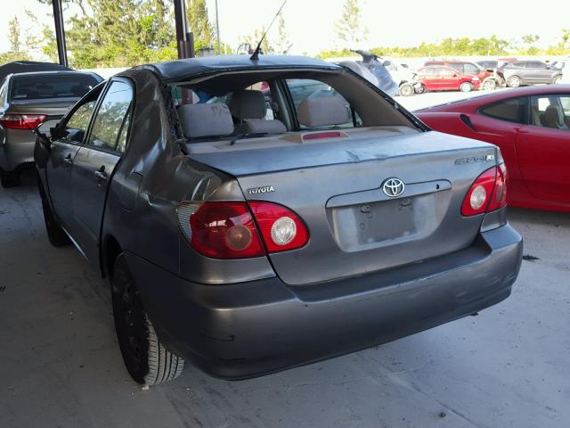 2T1BR32E17C726331 - 2007 TOYOTA COROLLA CE GRAY photo 3