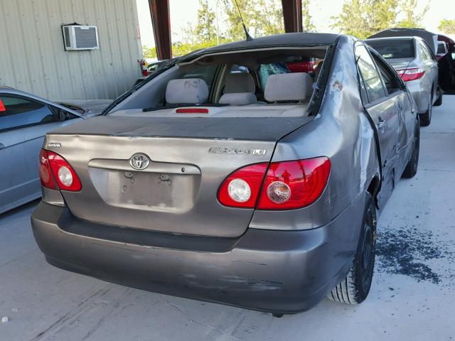 2T1BR32E17C726331 - 2007 TOYOTA COROLLA CE GRAY photo 4