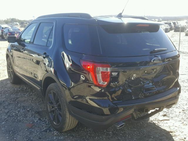 1FM5K8D87JGA11497 - 2018 FORD EXPLORER X BLACK photo 3