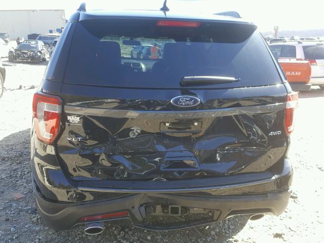 1FM5K8D87JGA11497 - 2018 FORD EXPLORER X BLACK photo 9